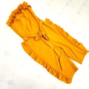Yellow orange jumpsuit!